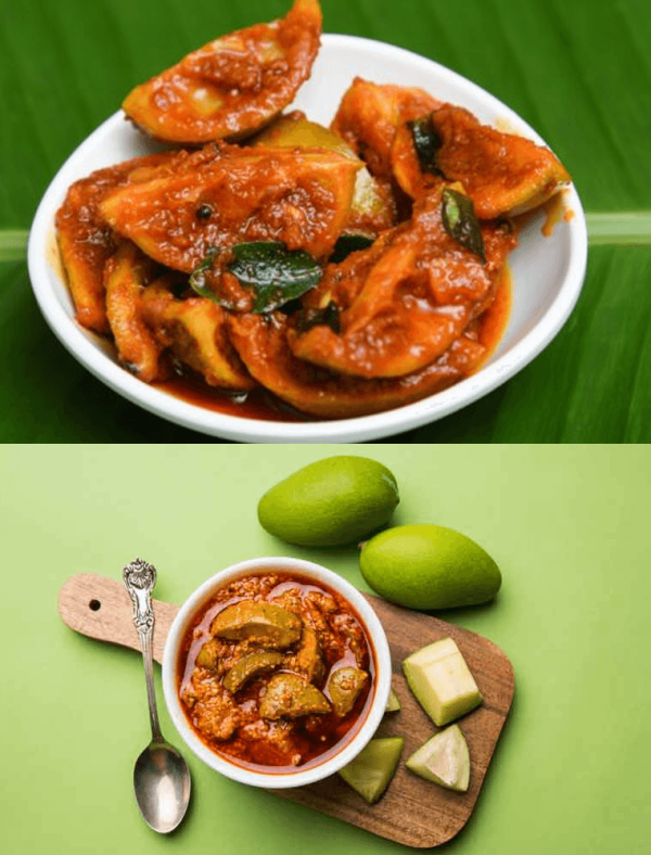 Mango And Lemon, 500g – Authentic Telugu Guntur Style Mango And Lemon | Traditional South Indian Taste| Homemade Andhra Pickles Spicy | With Grated Mango And Lemon And Mixed Spices | Glass Jar